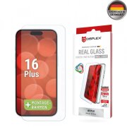 Folie de protectie Ecran Displex Premium pentru Apple iPhone 16 Plus, Sticla Securizata, Full Glue