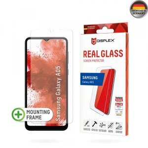 Folie de protectie Ecran Displex Real Glass pentru Samsung Galaxy A05 A055, Sticla Securizata, Full Glue, 2D