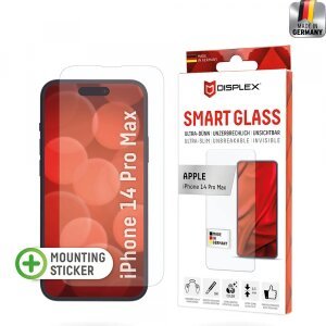 Folie de protectie Ecran Displex Smart Glass pentru Apple iPhone 14 Pro Max, Sticla Flexibila, Full Glue