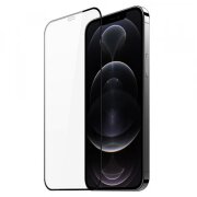 Folie de protectie Ecran DUX DUCIS pentru Apple iPhone 12 Pro, Sticla Securizata, Edge Glue, Neagra