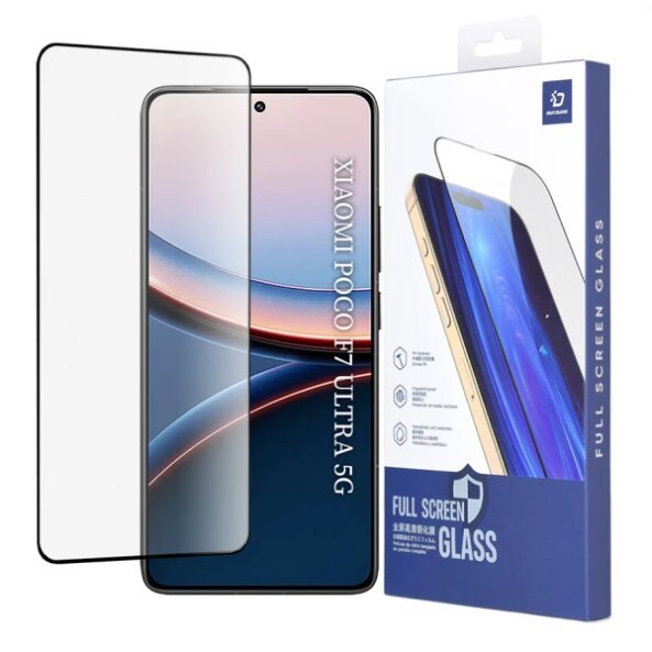 Folie de protectie Ecran DUX DUCIS pentru Xiaomi Poco F7 Ultra, Sticla Securizata, Full Glue, Neagra