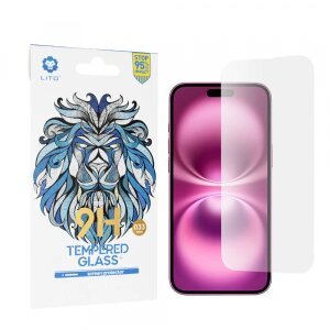 Folie de protectie Ecran Lito Classic pentru Apple iPhone 16 Plus, Sticla Securizata, Full Glue, 2.5D