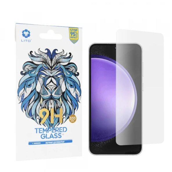 Folie de protectie Ecran Lito Classic pentru Samsung Galaxy S23 FE S711, Sticla Securizata, Full Glue, 2.5D