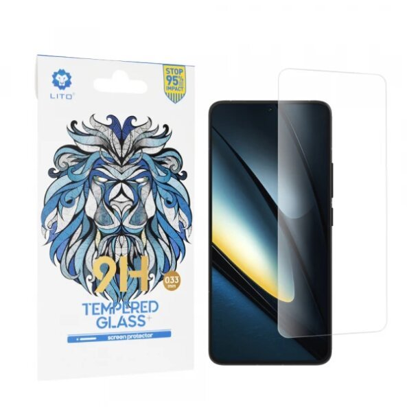 Folie de protectie Ecran Lito Classic pentru Xiaomi Poco F6 Pro, Sticla Securizata, Full Glue, 2.5D