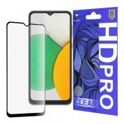 Folie de protectie Ecran Lito HD Pro Clear pentru Samsung Galaxy A03 Core A032, Sticla Securizata, Full Glue, Neagra