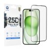Folie de protectie Ecran Lito pentru Apple iPhone 15 Plus, Sticla Securizata, Full Glue, 2.5D, Neagra