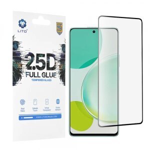 Folie de protectie Ecran Lito pentru Huawei nova 11i, Sticla Securizata, Full Glue, 2.5D, Neagra