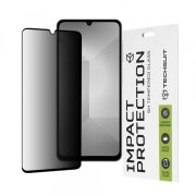 Folie de protectie Ecran Privacy Techsuit pentru Samsung Galaxy A07, Sticla Securizata, Full Glue, 111D