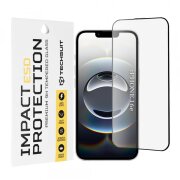 Folie de protectie Ecran Techsuit pentru Apple iPhone 16e, Sticla Securizata, Full Glue, Neagra