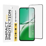 Folie de protectie Ecran Techsuit pentru Oppo Reno12 FS 5G / Reno12 FS 4G / Reno12 F 4G / Reno12 F, Sticla Securizata, Full Glue, Neagra
