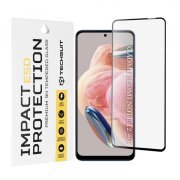 Folie de protectie Ecran Techsuit pentru Xiaomi Redmi Note 12 4G / Note 12 / Poco X5, Sticla Securizata, Full Glue, Neagra