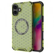 Husa MagSafe pentru Apple iPhone 16, Techsuit, HoneyComb Shield, Verde