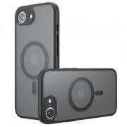 Husa MagSafe pentru Apple iPhone 16e, Techsuit, PureFrost, Neagra