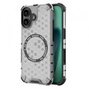 Husa MagSafe pentru Apple iPhone 17, Techsuit, HoneyComb Shield, Alba