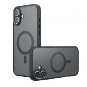 Husa MagSafe pentru Apple iPhone 17, Techsuit, PureFrost, Neagra