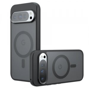 Husa MagSafe pentru Google Pixel 9 / 9 Pro, Techsuit, PureFrost, Neagra