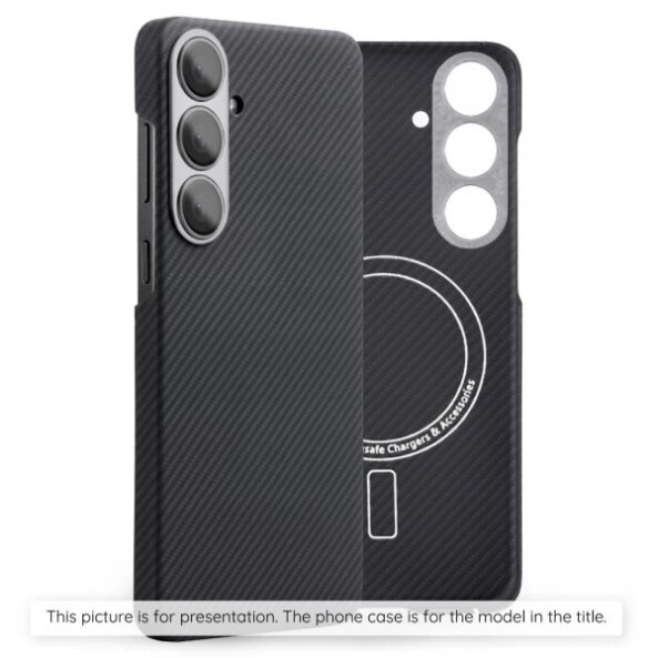 Husa MagSafe pentru Honor Magic7 Pro, Techsuit, Aramid Fiber, Neagra