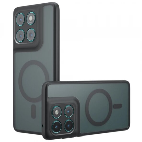 Husa MagSafe pentru Motorola Edge 60 Fusion / Edge 60, Techsuit, PureFrost, Neagra