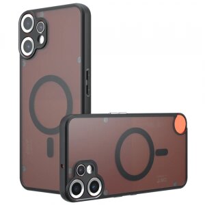 Husa MagSafe pentru Nothing CMF Phone 2 Pro, Techsuit, PureFrost, Neagra