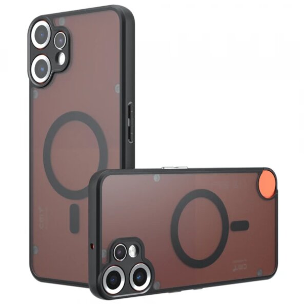 Husa MagSafe pentru Nothing CMF Phone 2 Pro, Techsuit, PureFrost, Neagra