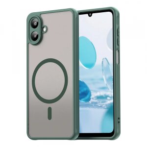 Husa MagSafe pentru Samsung Galaxy A07, Techsuit, HaloFrost II, Verde