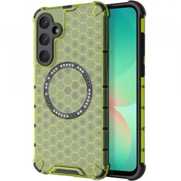 Husa MagSafe pentru Samsung Galaxy A26 A266, Techsuit, HoneyComb Shield, Verde