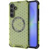 Husa MagSafe pentru Samsung Galaxy A36 A366, Techsuit, HoneyComb Shield, Verde