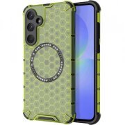 Husa MagSafe pentru Samsung Galaxy A36 A366, Techsuit, HoneyComb Shield, Verde