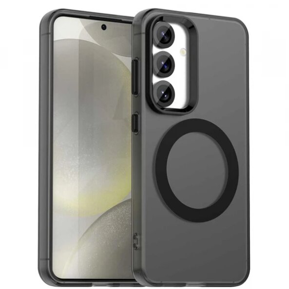 Husa MagSafe pentru Samsung Galaxy S25 S931, Techsuit, CandyCase, Neagra