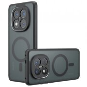 Husa MagSafe pentru Xiaomi Redmi Note 14 Pro+ 5G, Techsuit, PureFrost, Neagra