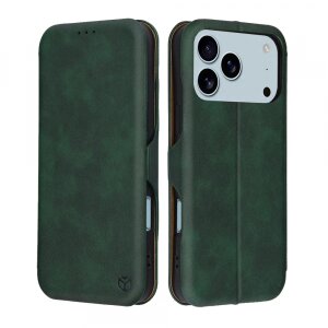 Husa pentru Apple iPhone 17 Pro, Techsuit, Safe Wallet Plus, Verde