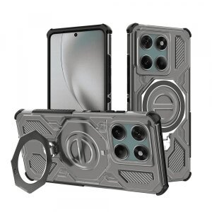 Husa pentru Motorola Edge 60 Pro, Techsuit, Carbon Shield Pro, Neagra Deschisa