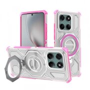 Husa pentru Motorola Edge 60 Pro, Techsuit, Carbon Shield Pro, Roz