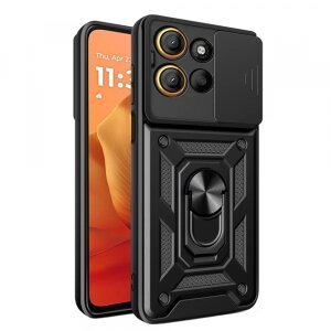 Husa pentru Motorola Moto G15 / G15 Power, Techsuit, CamShield, Neagra