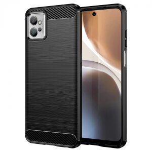 Husa pentru Motorola Moto G56, OEM, Carbon Pro, Neagra 