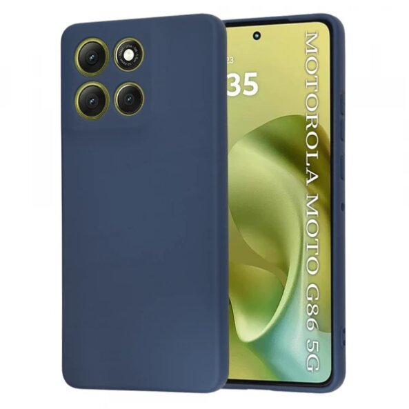 Husa pentru Motorola Moto G86, Techsuit, SoftFlex, Bleumarin