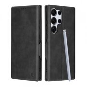 Husa pentru Samsung Galaxy S25 Ultra S938, Techsuit, Safe Wallet Plus, Neagra