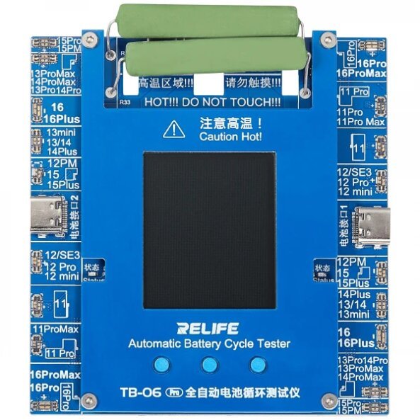 Tester Service Relife TB-06 Pro pentru verificare numar cicluri Acumulator Apple iPhone 11 - 16 Series