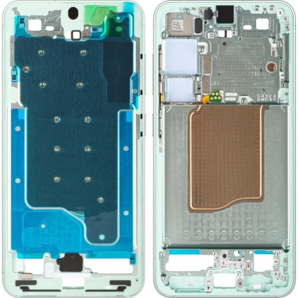 Carcasa Mijloc Samsung Galaxy S25 S931, Verde (Mint), Service Pack GH82-36328B