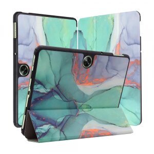 Husa pentru Oppo Pad Air2 / Pad Neo / Pad Go, Techsuit, FoldPro Green Time, Multicolor