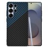 Husa pentru Samsung Galaxy S25 Ultra S938, Techsuit, Carbonite FiberShell, Neagra Bleu