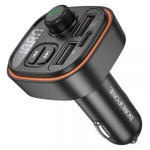 Modulator FM Bluetooth Borofone BC59 Heroic, 2 x USB-A - 1 x USB-C 