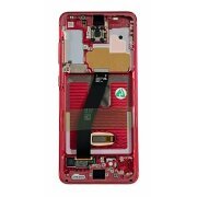 Ecran Samsung G980/ G981 Galaxy S20 Aura Red (Rosu) (Service Pack)