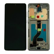 Ecran Compatibil pentru Samsung G985/ G986 Galaxy S20 Plus 4G/ 5G Cosmic Gray OLED CU RAMA