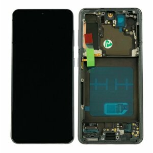 Ecran Compatibil pentru Samsung G991 Galaxy S21 5G Phantom Gray OLED CU RAMA