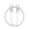 Cablu Date si Incarcare USB-C - USB-C BWOO BO-X317C, 240W, 1m, Alb 