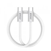 Cablu Date si Incarcare USB-C - USB-C BWOO BO-X317C, 240W, 1m, Alb 