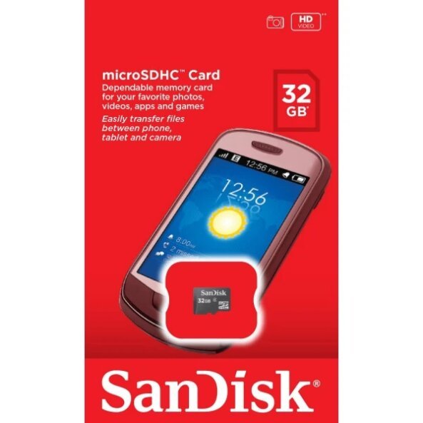 Card Memorie microSDHC SanDisk Ultra, 32Gb, Clasa 4