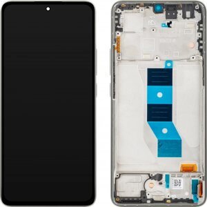Display cu Touchscreen Xiaomi Poco M7 Pro 5G, cu Rama, Gri (Lunar Dust), Service Pack 5600070O17P00 