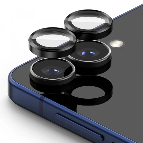 Folie de protectie Camera Spate Ringke pentru Samsung Galaxy Z Flip7 F766, Sticla Securizata, Neagra